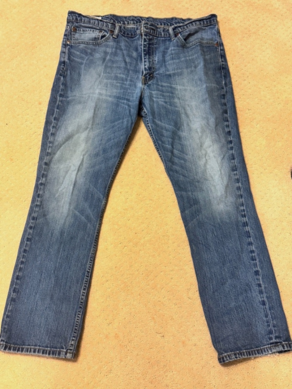 Levis 511 Jeans Mens 40 x 30 Blue Faded Denim